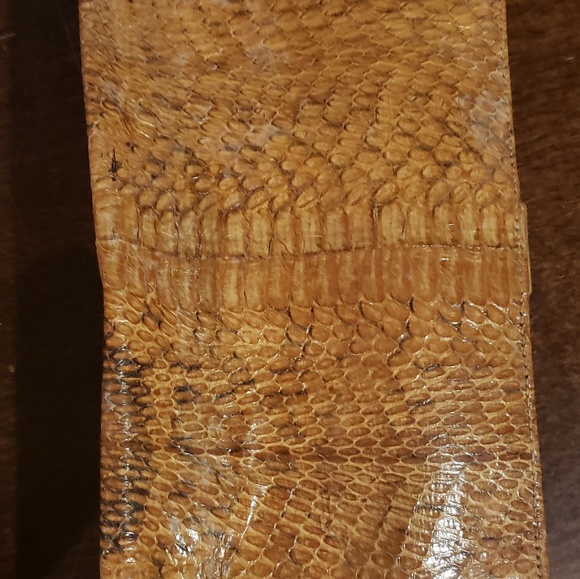 Handmade Vintage Genuine Snakeskin Handbag - Picture 5 of 8